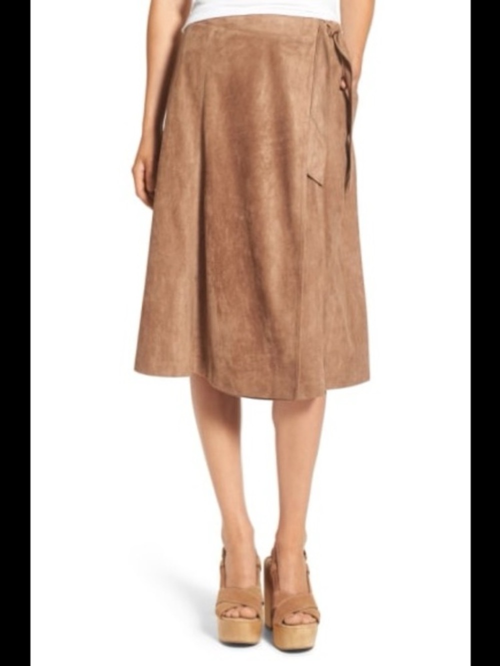 New! ASTR Women's Harriet Faux Suede Skirt size XS